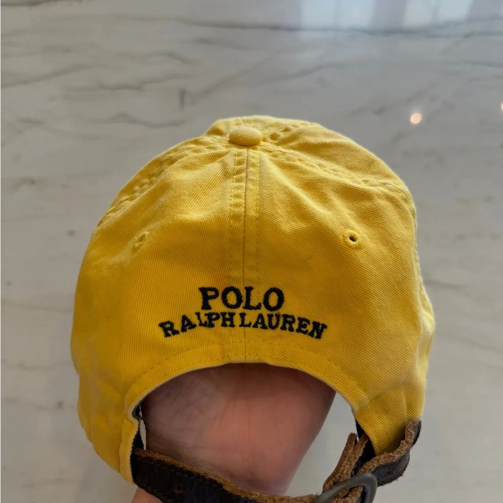 Polo by Ralph Lauren Yellow Kids Polo Bear Baseball Cap - Picture 2 of 5